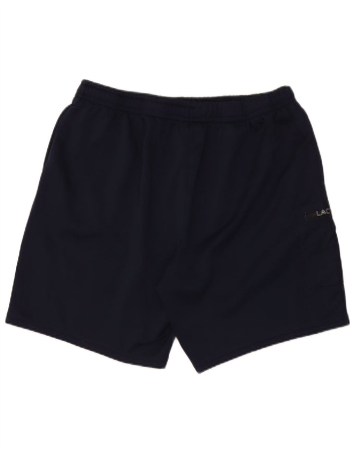 Pantaloni scurți sport cargo Lacoste pentru bărbați, cu tăiere obișnuită, mărimea 7 2XL, poliester bleumarin