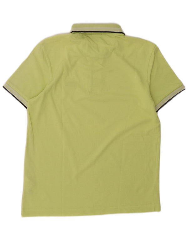 Tricou polo HUGO BOSS pentru bărbați, bumbac verde mediu