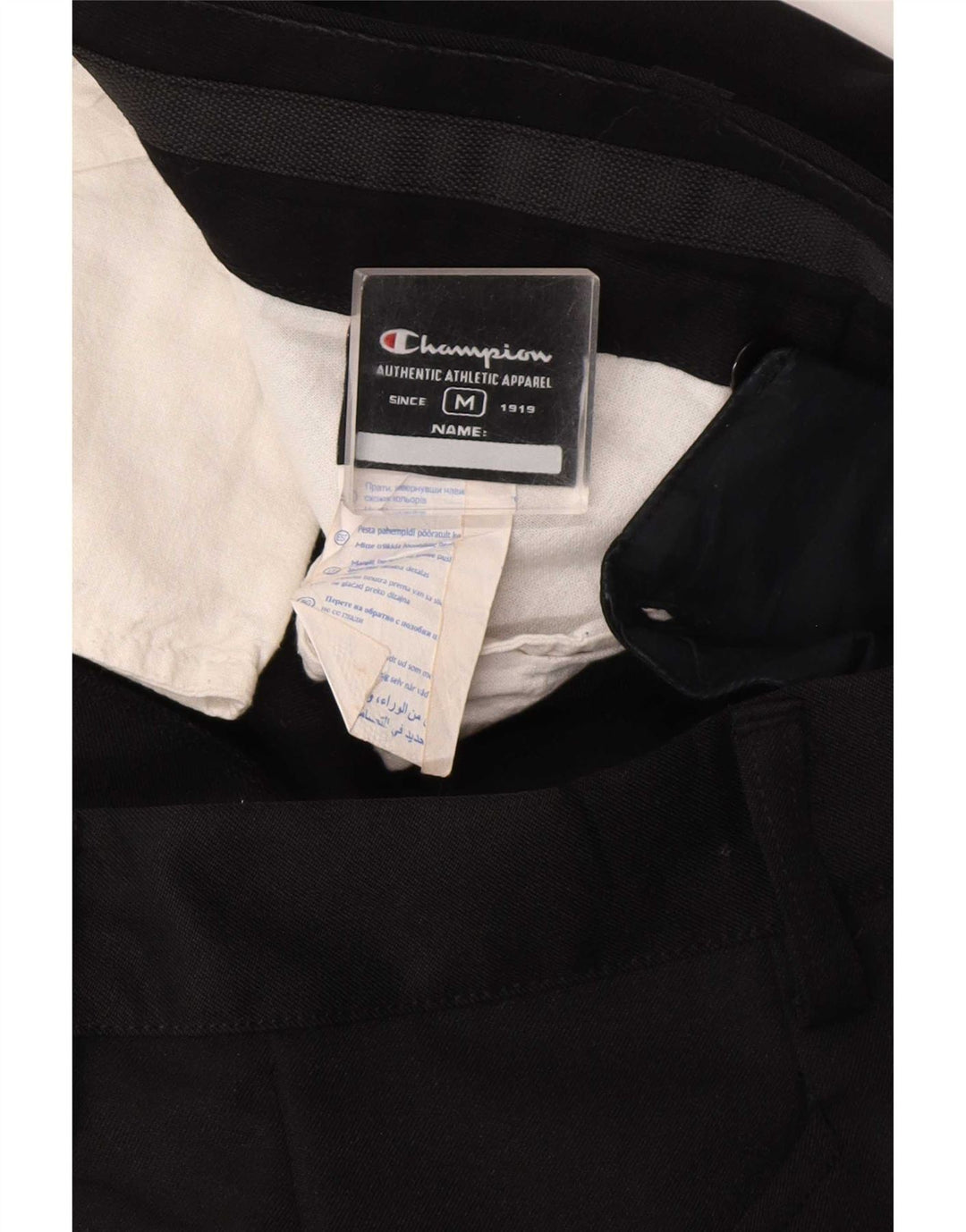 Pantaloni casual drepti pentru bărbați Champion Medium W32 L30 Negri