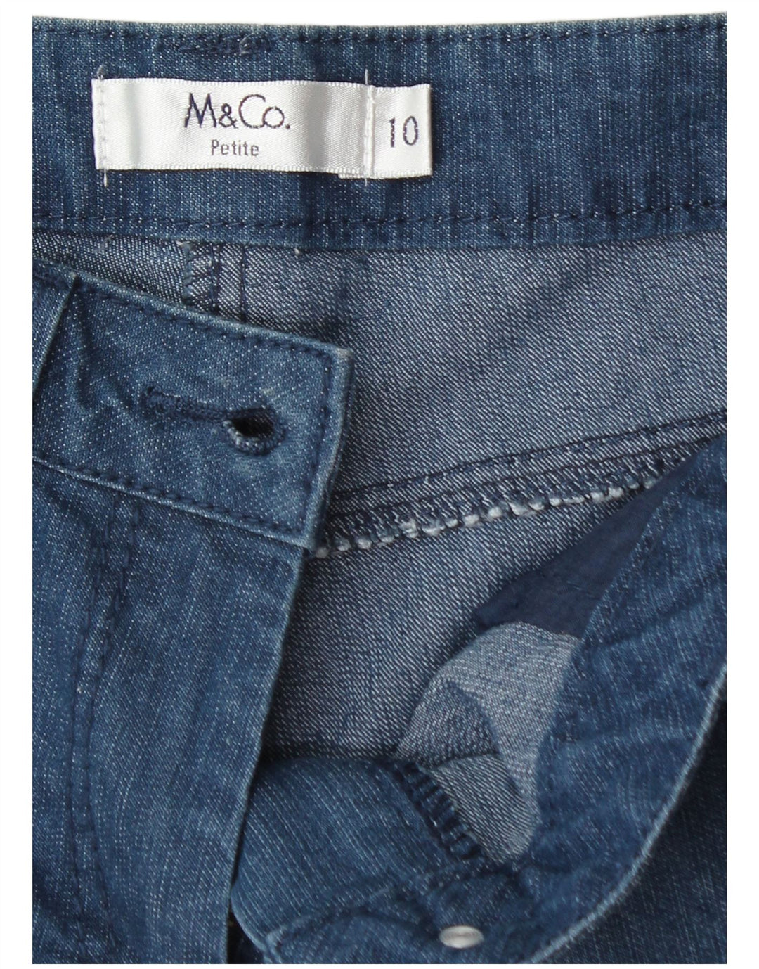 MAX&CO. Womens Petite Bootcut Jeans UK 10 Small W27  Blue Cotton