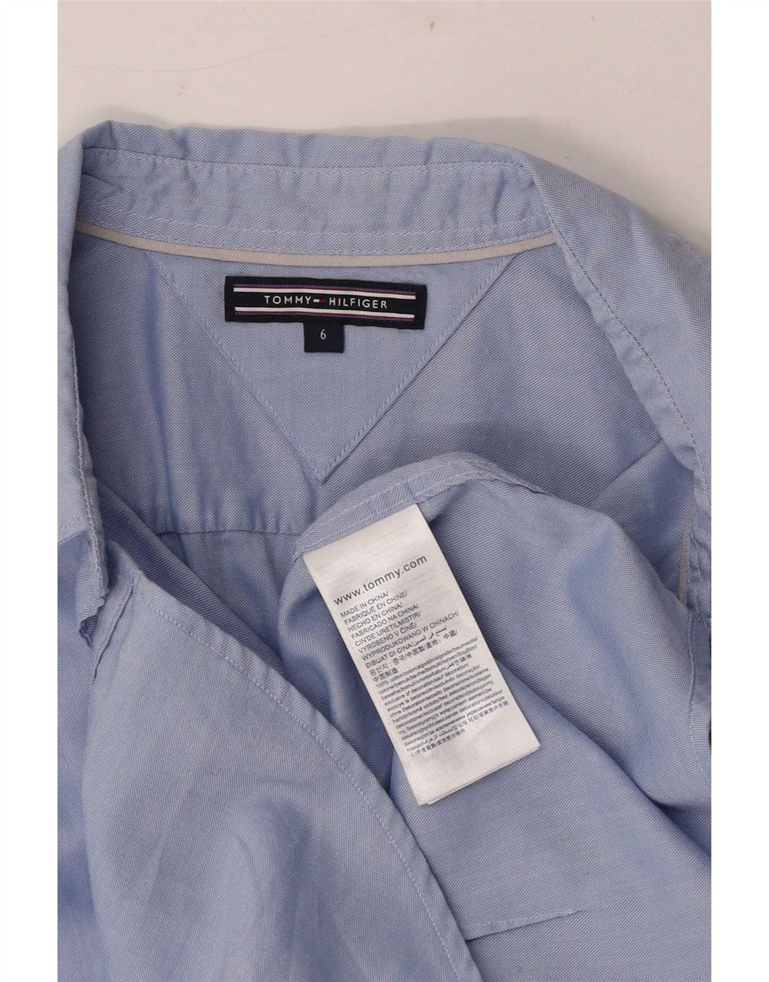 Cămașă Tommy Hilfiger pentru femei US 6 Medium Blue Bumbac