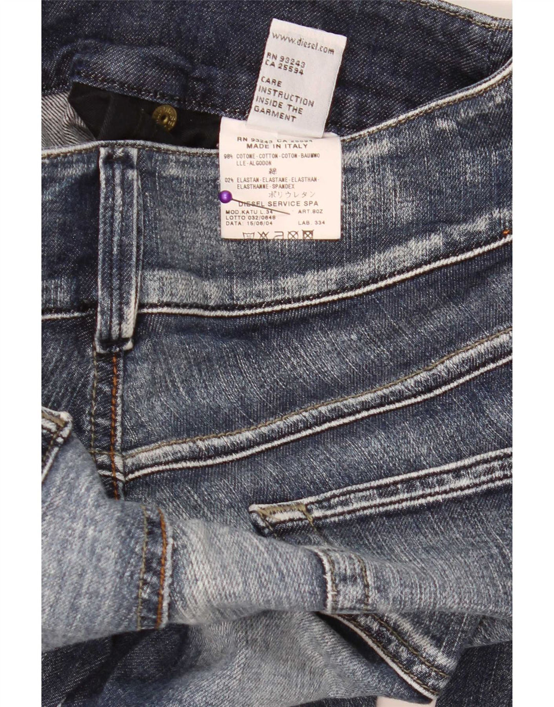 Jeans Bootcut pentru femei Diesel W27 L29 Bumbac albastru