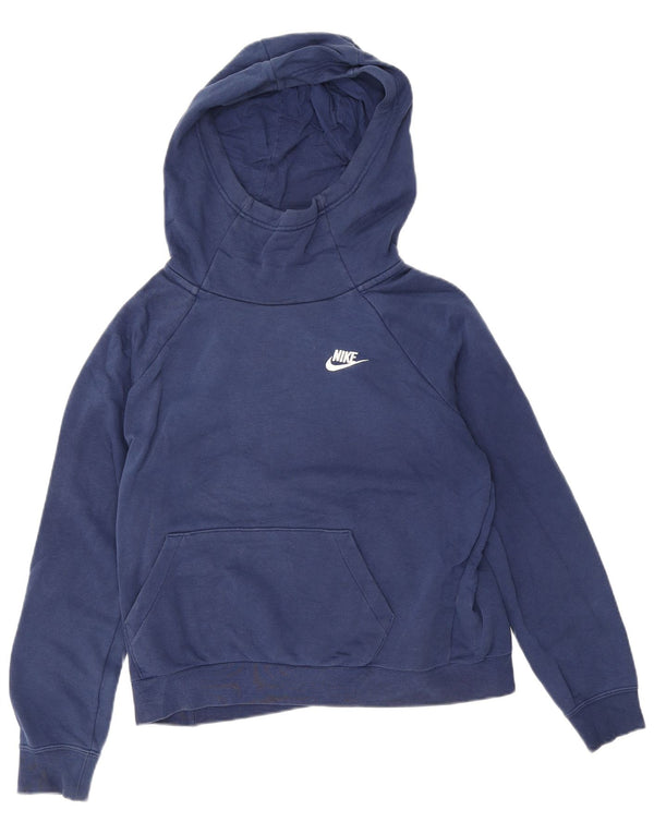 Pulover supradimensionat pentru femei Nike UK 10 Bumbac bleumarin mic