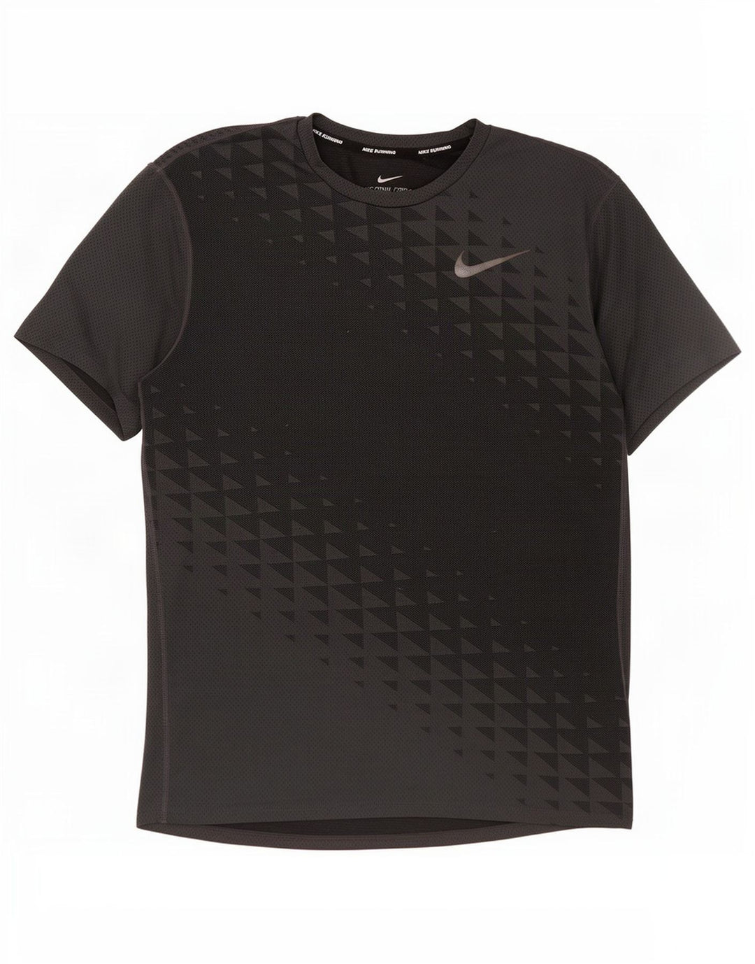 Tricou pentru alergare pentru bărbați Nike Top Mediu Gri Poliester Geometric