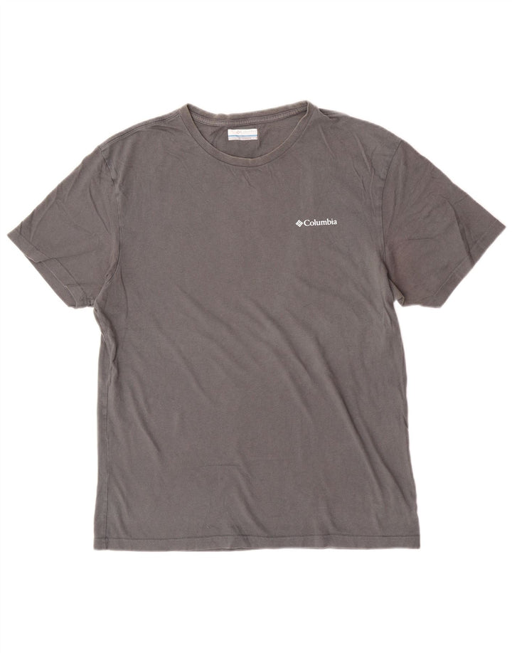 Tricou grafic Columbia pentru bărbați Top, bumbac, gri mediu