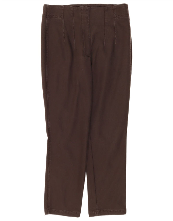 Massimo Dutti Pantaloni Drepți Decupați De Damă EU 40 Mediu L30 L26 Maro