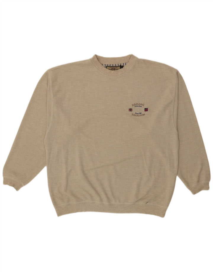 Hanorac Vintage pentru bărbați Jumper XL Bej Bumbac