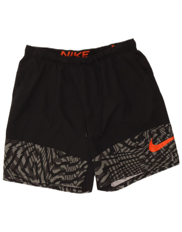 Pantaloni scurți sport standard Dri Fit Graphic pentru bărbați Nike XL, poliester negru