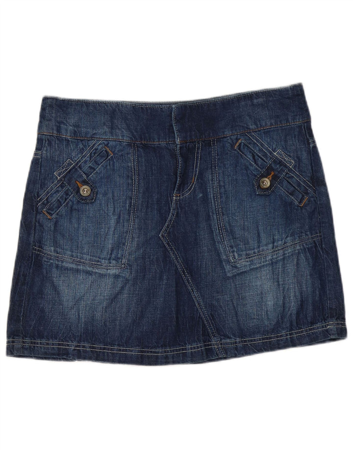 Fusta mini denim Dkny pentru femei US 8 Medium W32 Albastru