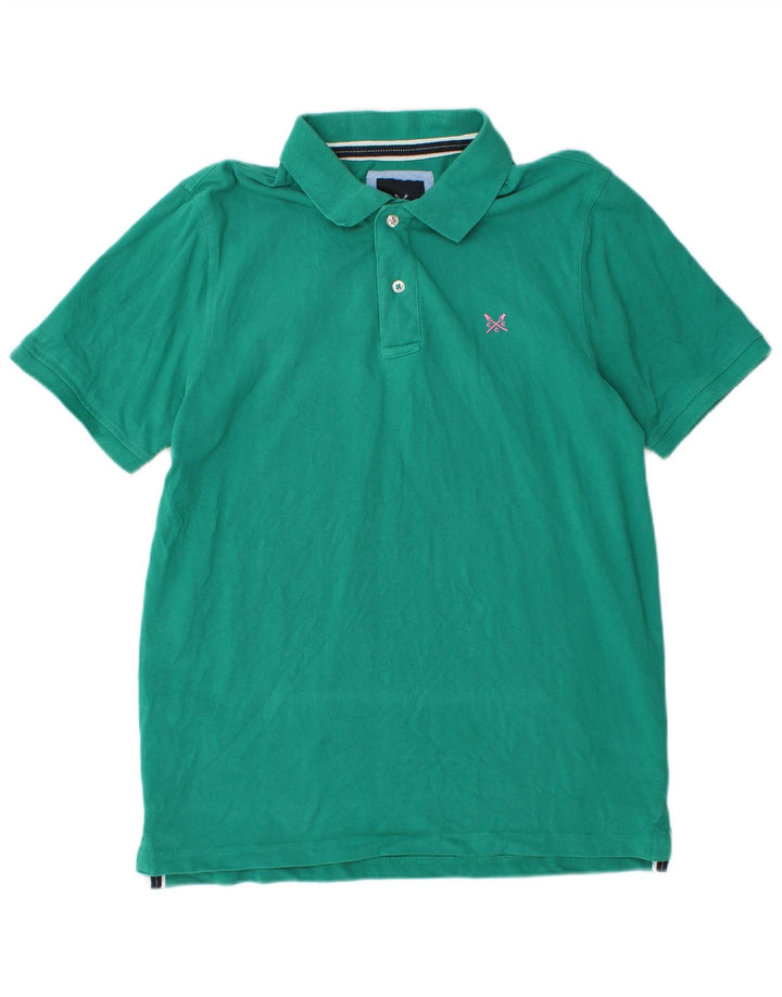 CREW CLOTHING Tricou polo pentru bărbați, bumbac verde mediu