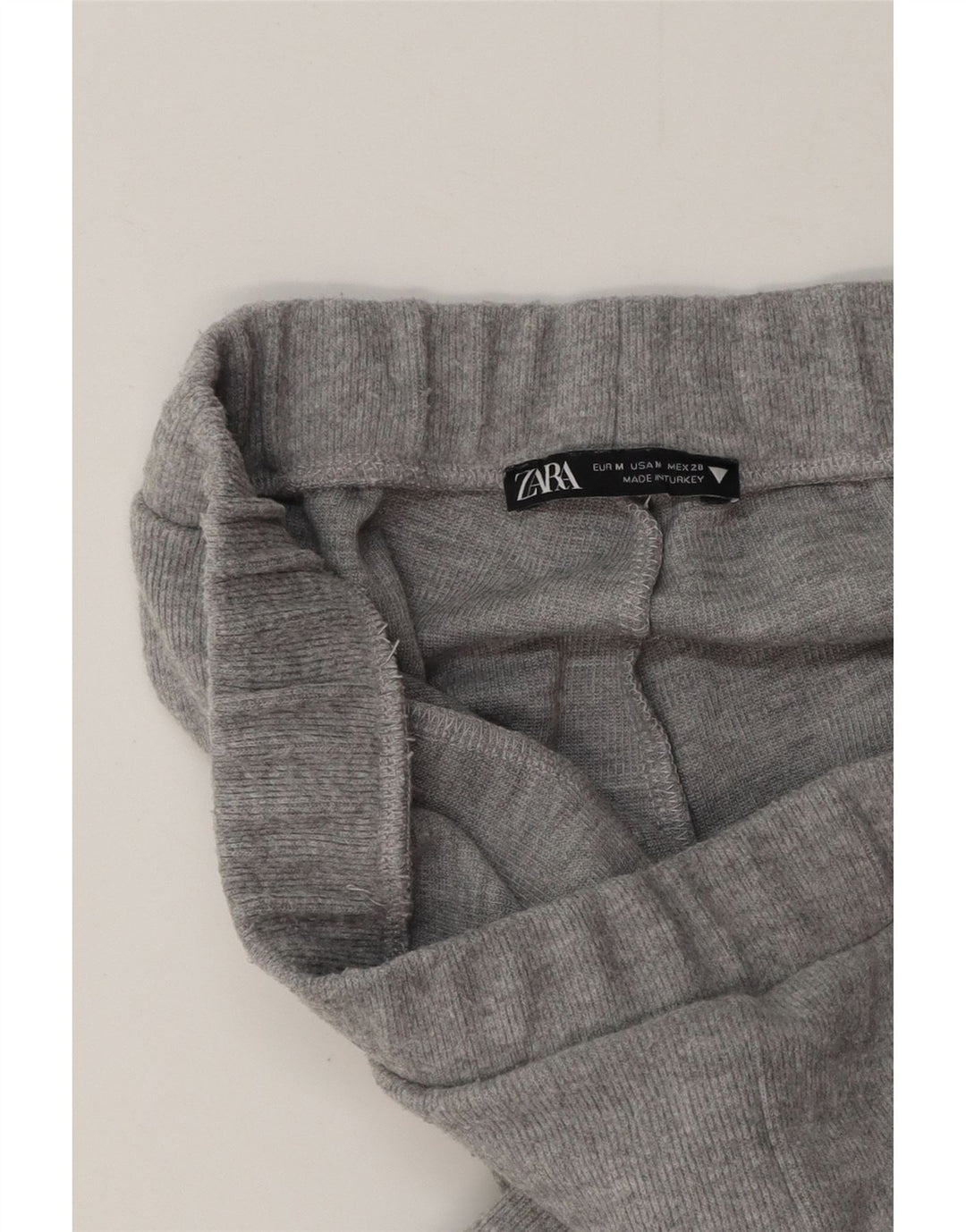 Pantaloni de trening pentru femei cu picioare largi Zara UK 12 gri mediu