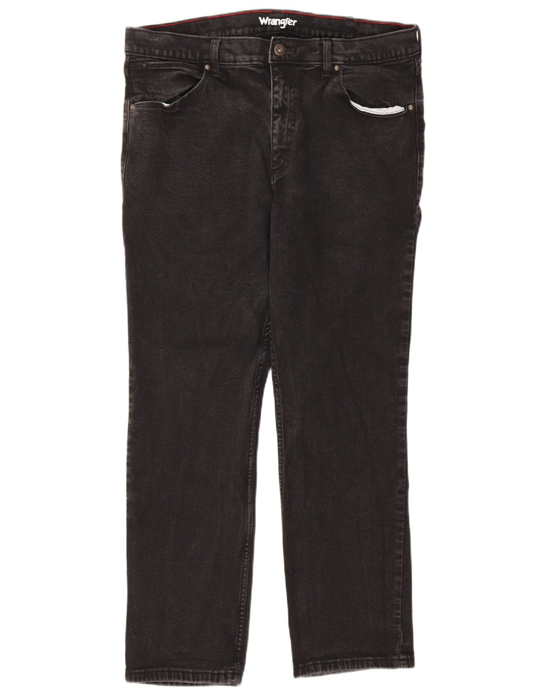 Blugi drepți Wrangler pentru bărbați W38 L30, bumbac negru