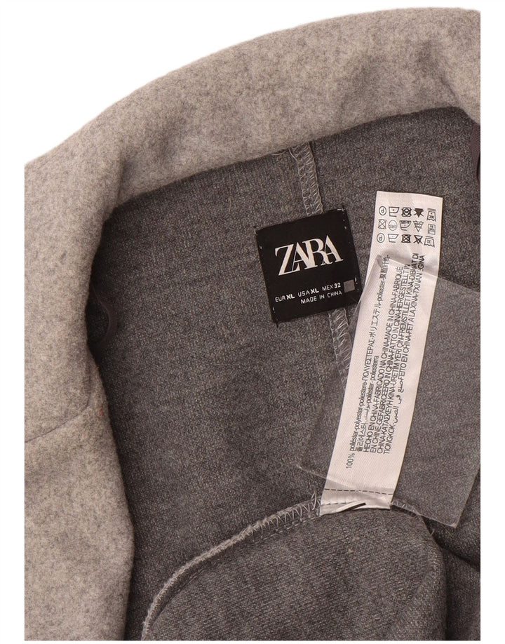 Pardesiu deschis pentru femei ZARA UK 18 XL poliester gri