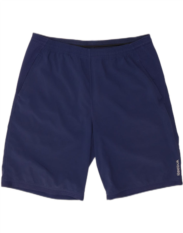 Pantaloni scurți sport REEBOK pentru bărbați, mari, albastru, poliester