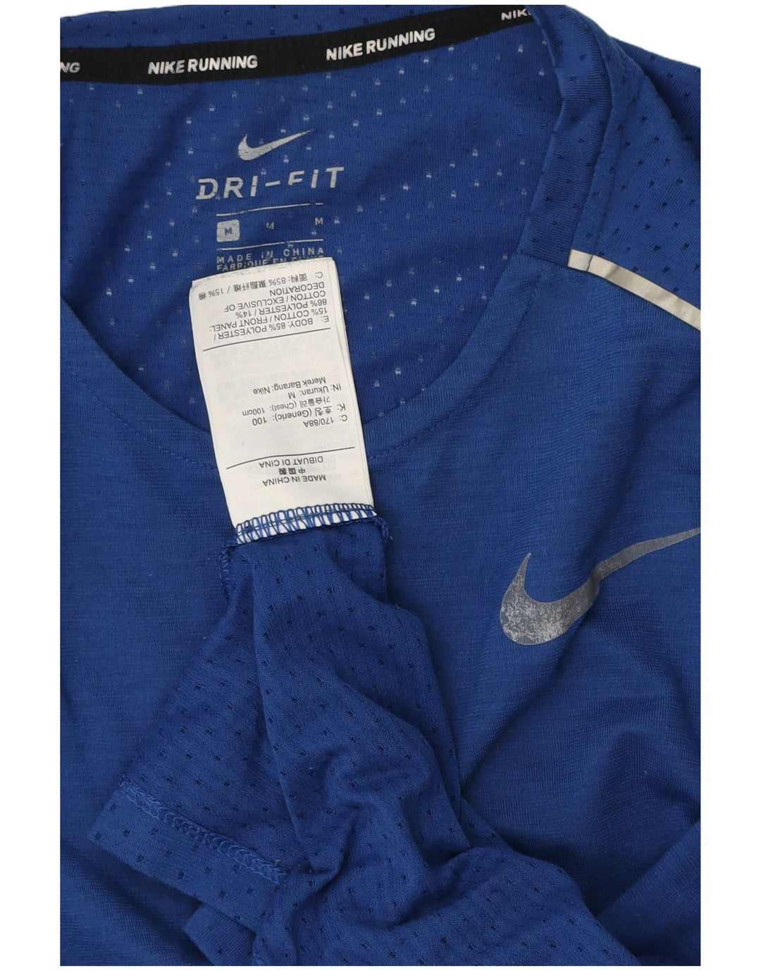 Tricou NIKE Dri Fit pentru bărbați Top Medium Blue Poliester