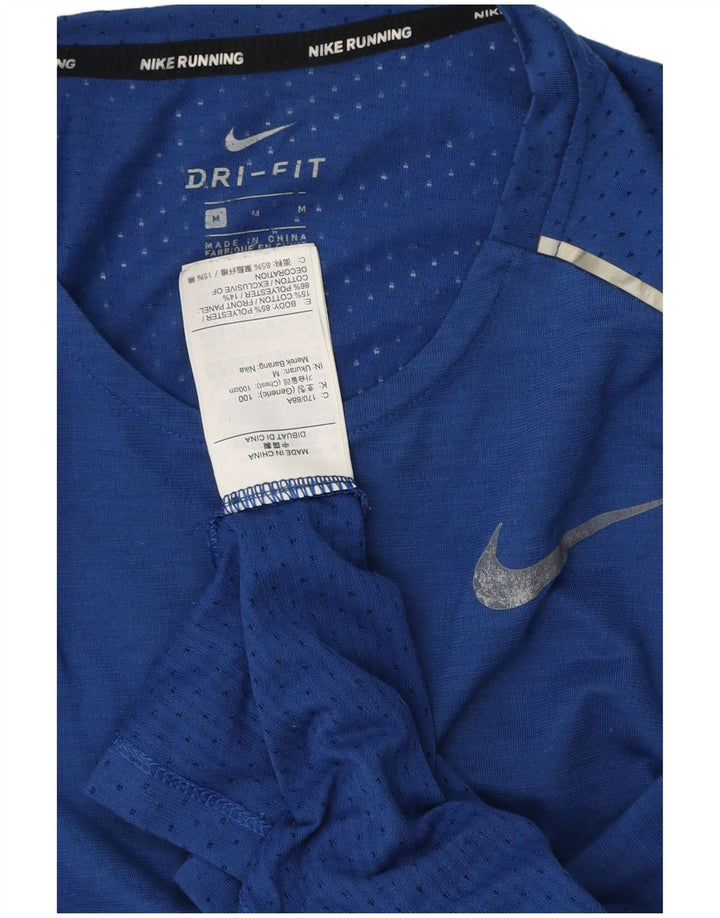 Tricou NIKE Dri Fit pentru bărbați Top Medium Blue Poliester