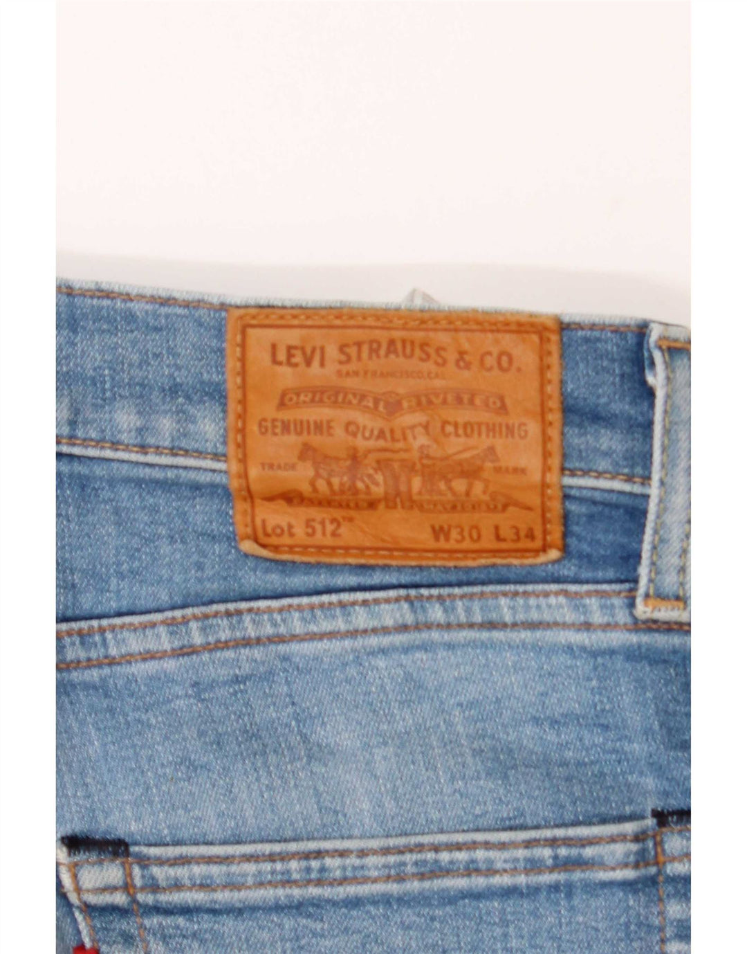 Blugi Levi's 512 Slim pentru bărbați W30 L34 Bumbac albastru
