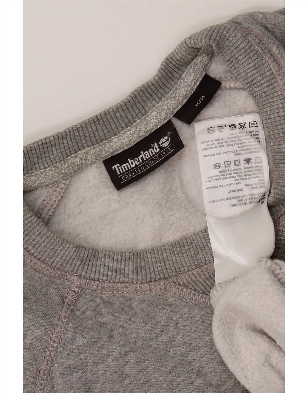 Pulover pentru bărbați Timberland, bumbac, gri mediu