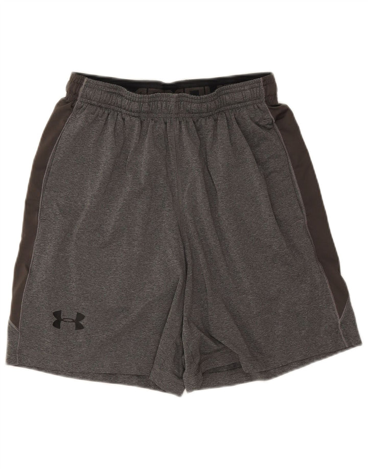 Pantaloni scurți sport Under Armour pentru bărbați, gri mediu, color block