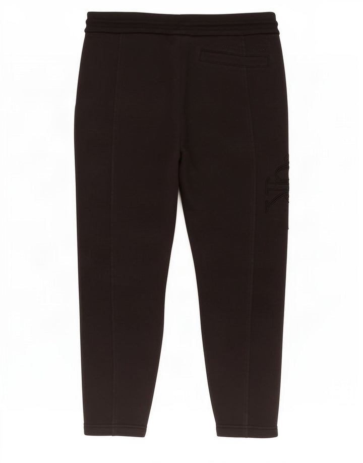 Pantaloni de trening Calvin Klein Jeans pentru bărbați, bumbac negru mediu