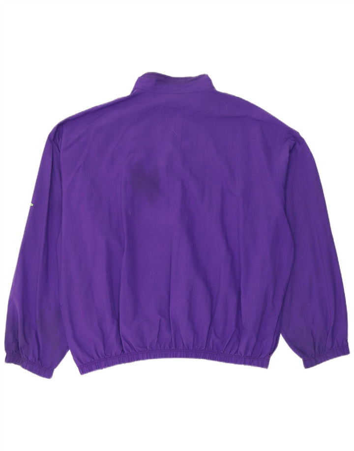 Trening pentru bărbați vintage, jachetă de top, mărime, nailon violet
