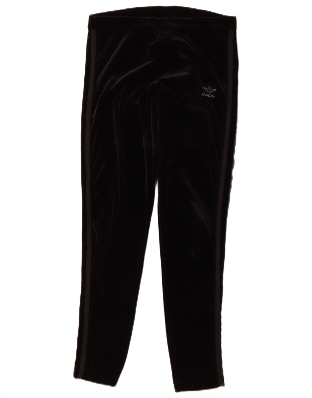 Leggings din velur pentru femei ADIDAS UK 12 Poliester mediu negru