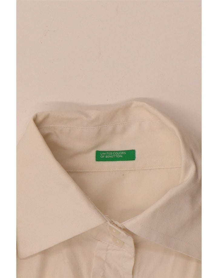 Cămașă Benetton pentru femei UK 12 Medium White