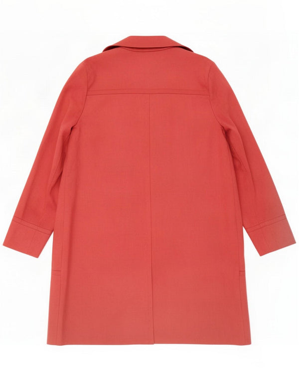 Zara Womens Longline Blazer Jacket UK 12 Large Pink Poliester