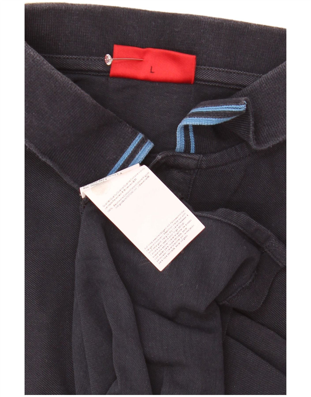 Cămașă polo pentru bărbați Hugo Boss mare din bumbac bleumarin