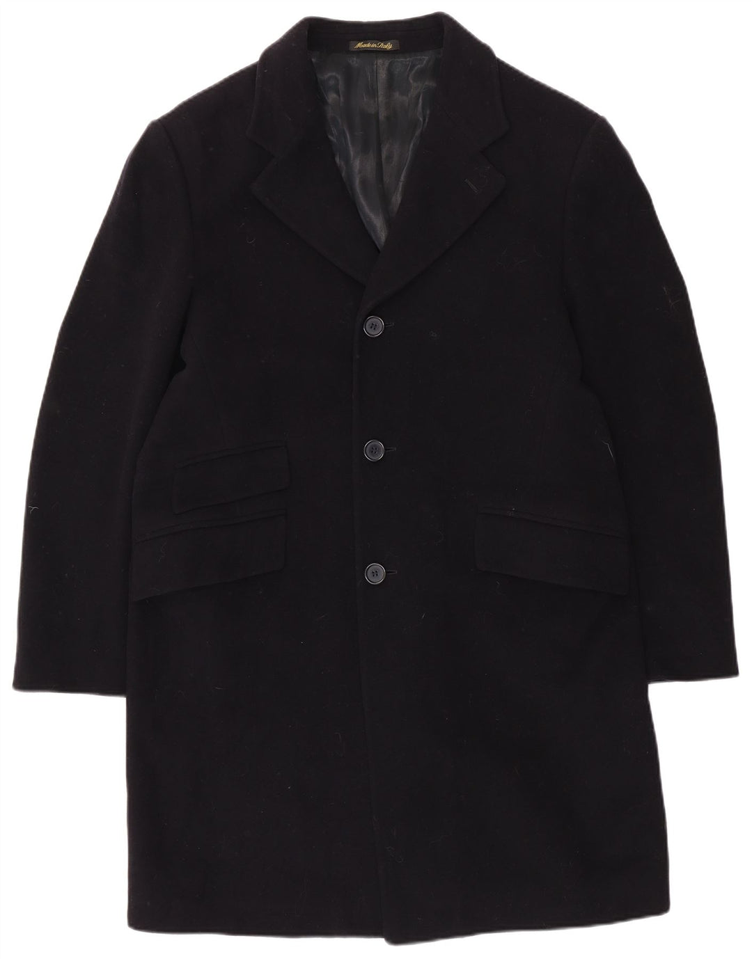 Pardesiu pentru bărbați VINTAGE UK 40 mare lână bleumarin