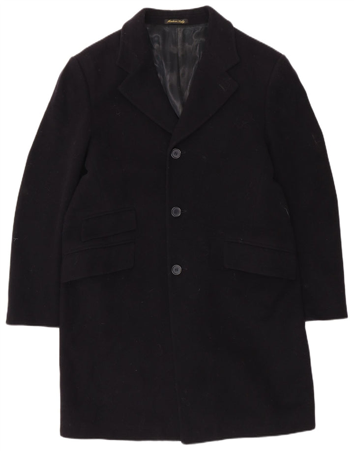 Pardesiu pentru bărbați VINTAGE UK 40 mare lână bleumarin