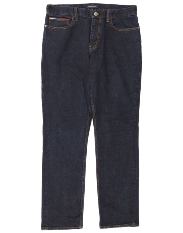 Blugi drepți pentru bărbați Tommy Hilfiger W36 L32 bumbac bleumarin