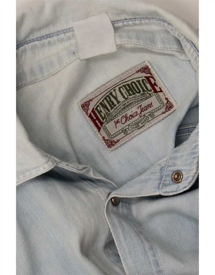 Cămașă Vintage bărbați denim XL Albastru