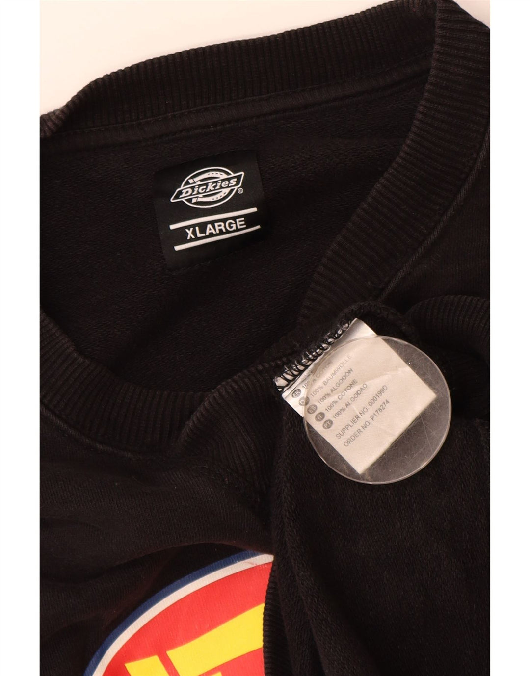 Hanorac grafic pentru bărbați Dickies Jumper XL bumbac negru