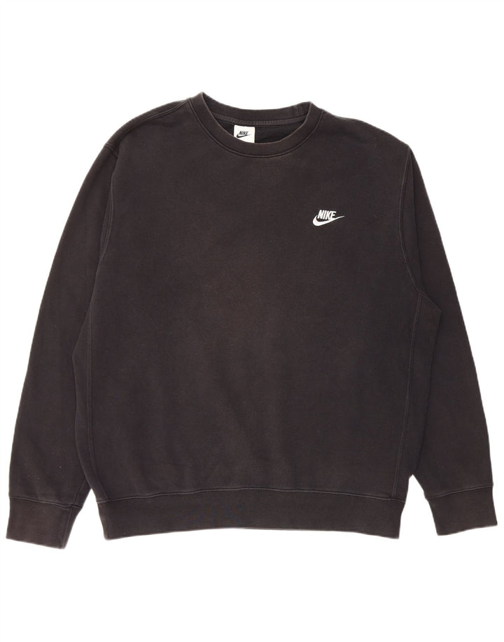 Hanorac pentru bărbați Nike Pulover mare, negru, bumbac
