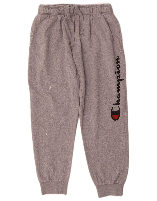 Pantaloni de trening cu grafic pentru bărbați Champion Pantaloni de jogging 2XL, bumbac cu pete gri