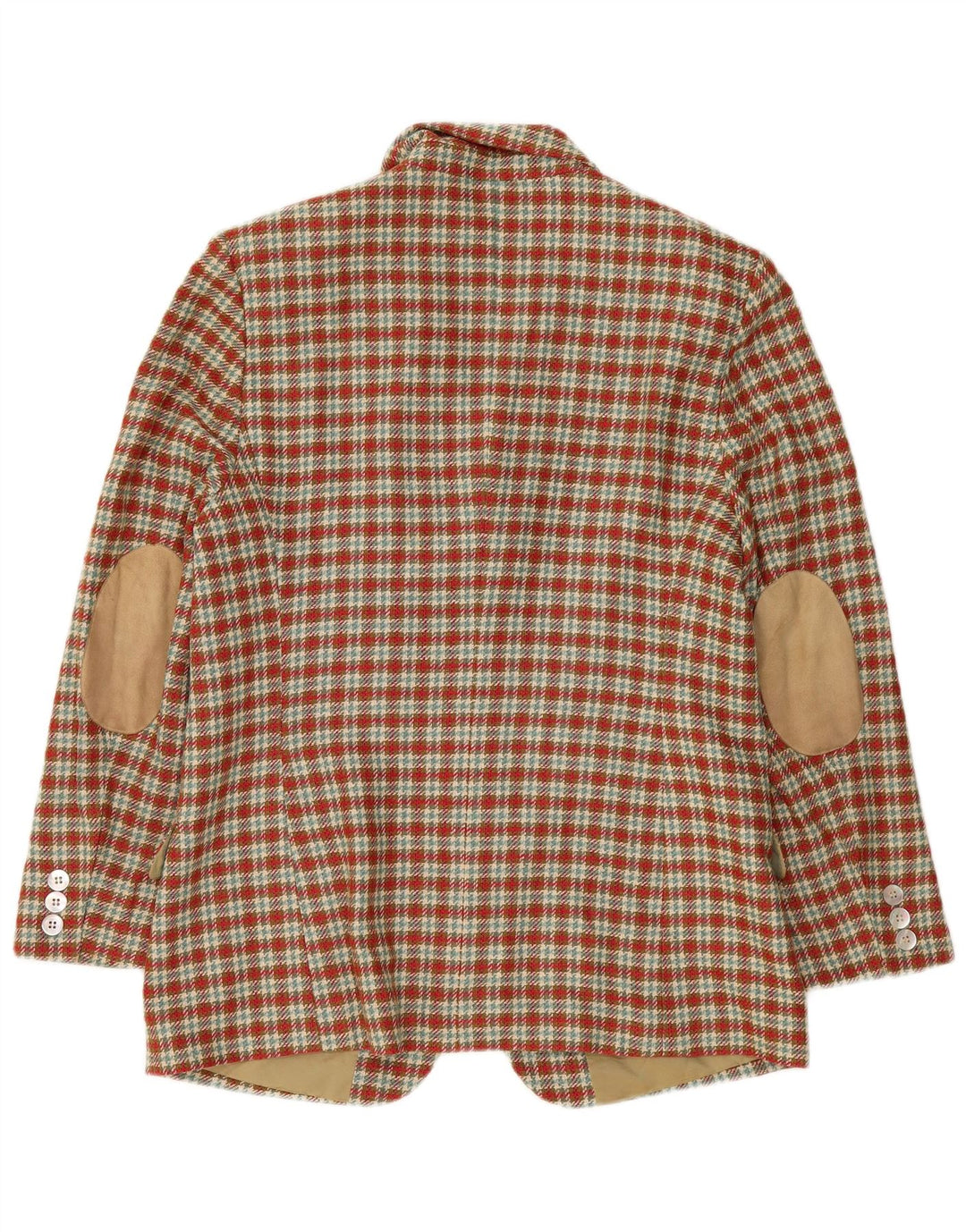 Jachetă Country pentru femei cu 3 nasturi, UK 14, roșu, în carouri