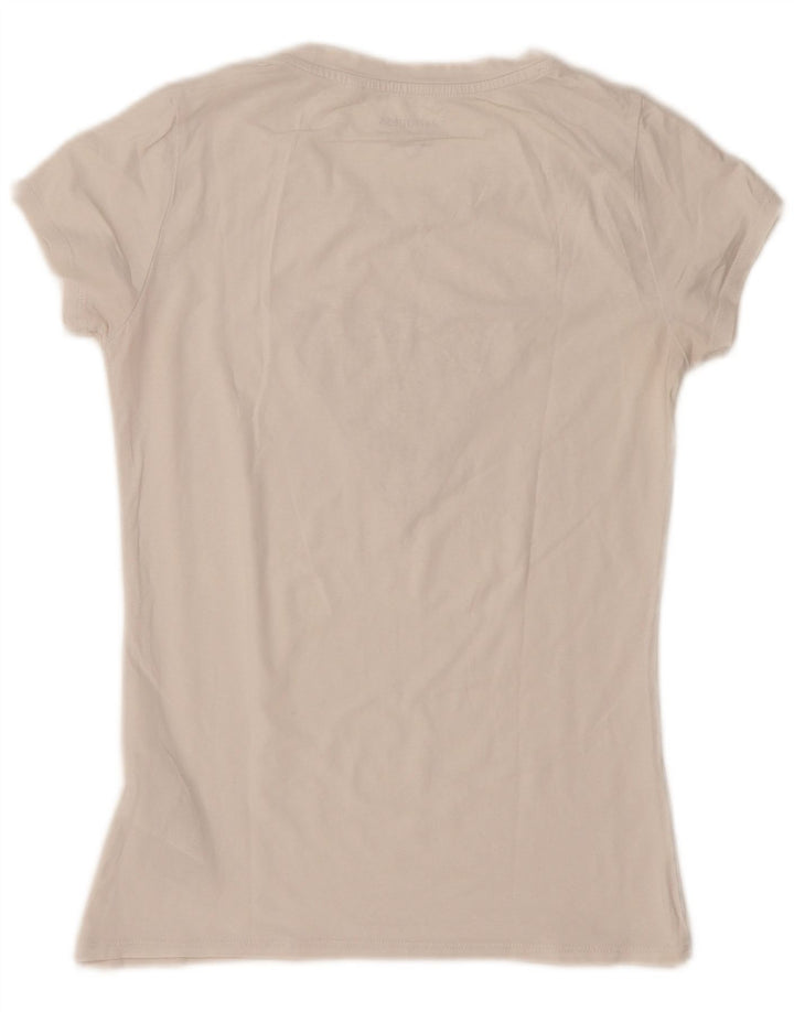 Tricou grafic Guess pentru femei Top UK 12 Medium Off White Bumbac