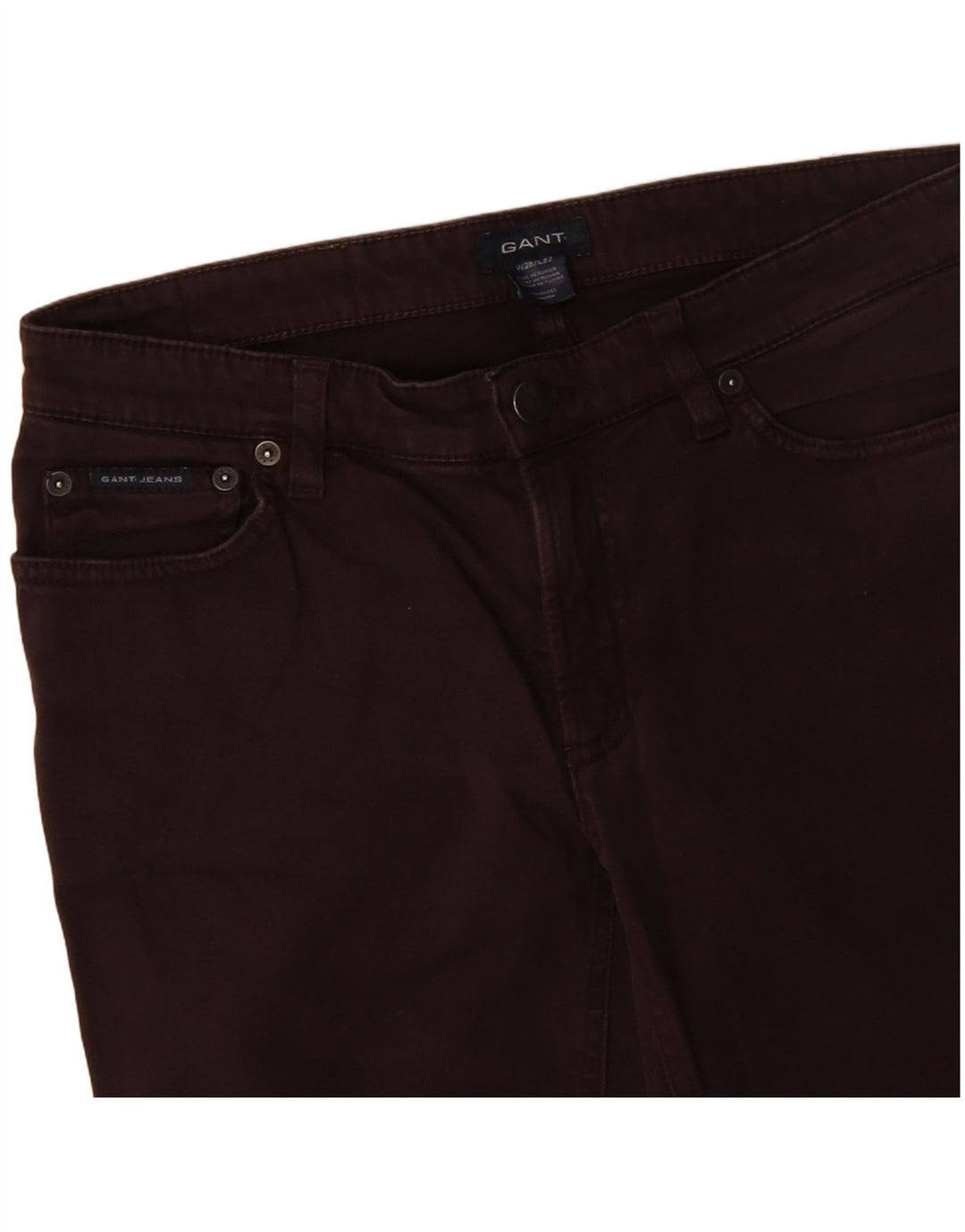 Pantaloni casual pentru femei GANT Bootcut W28 L29 maro bumbac