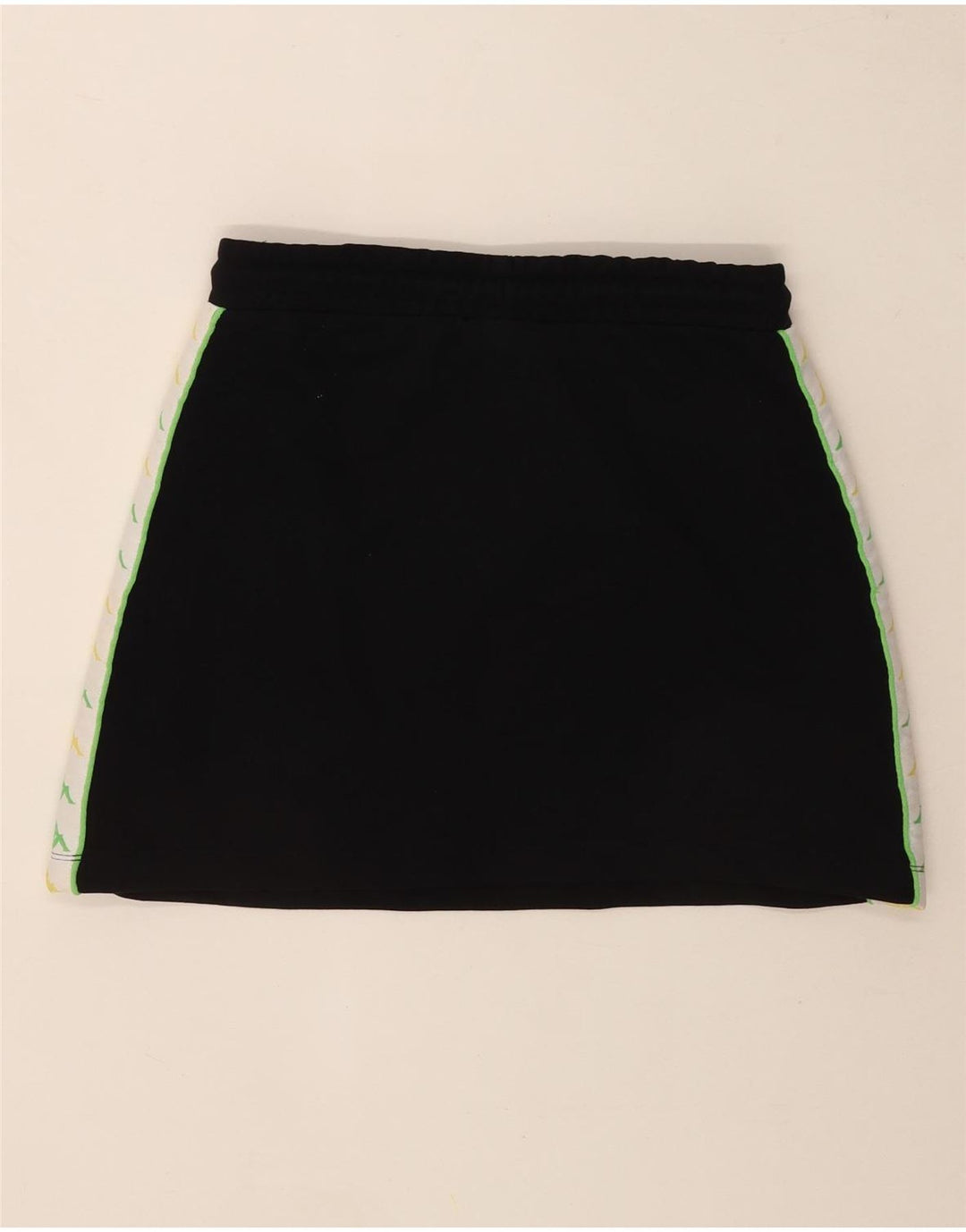 Fusta grafică pentru femei Kappa UK 14 Medium Black Colorblock Bumbac
