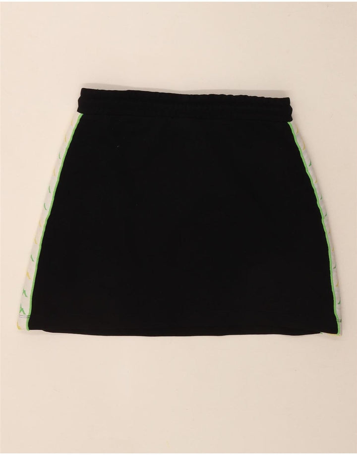 Fusta grafică pentru femei Kappa UK 14 Medium Black Colorblock Bumbac