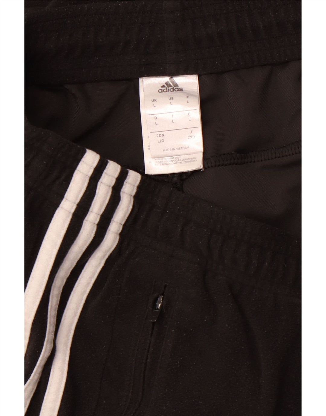 Pantaloni de trening pentru bărbați ADIDAS Pantaloni de jogging, mari, negru, poliester