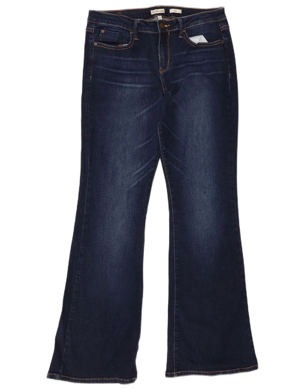 CALVIN KLEIN Blugi evazați pentru femei US 10 Medium W30 L32 Bumbac albastru