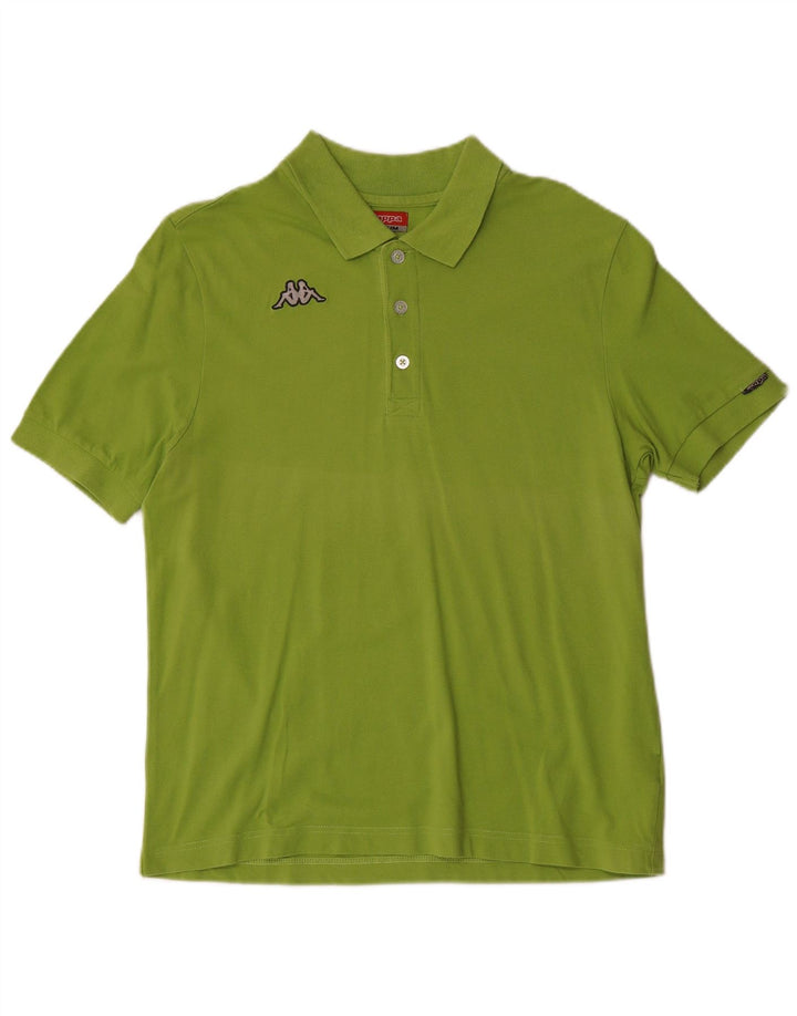 Tricou polo pentru bărbați Kappa, verde mediu