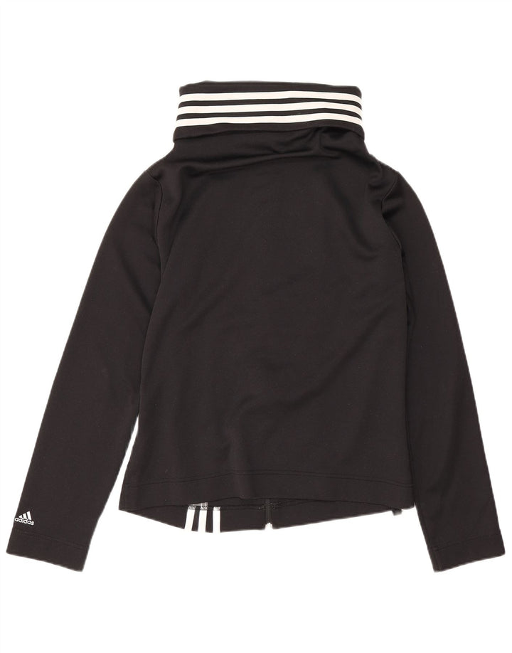 Jachetă de top pentru trening Adidas pentru femei UK 14 Poliester mediu negru