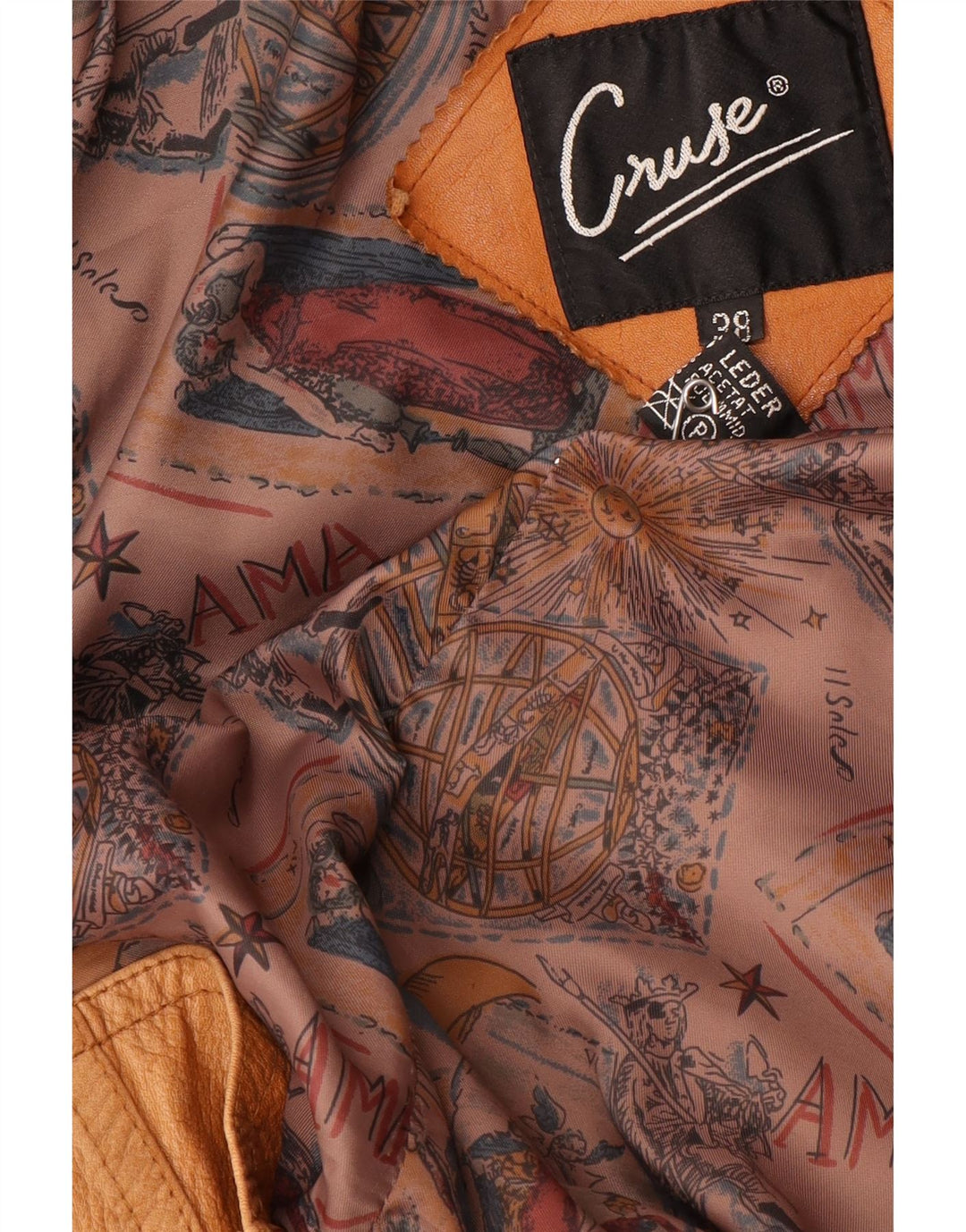 Palton de piele supradimensionat pentru femei CRUSE EU 38 piele maro medie