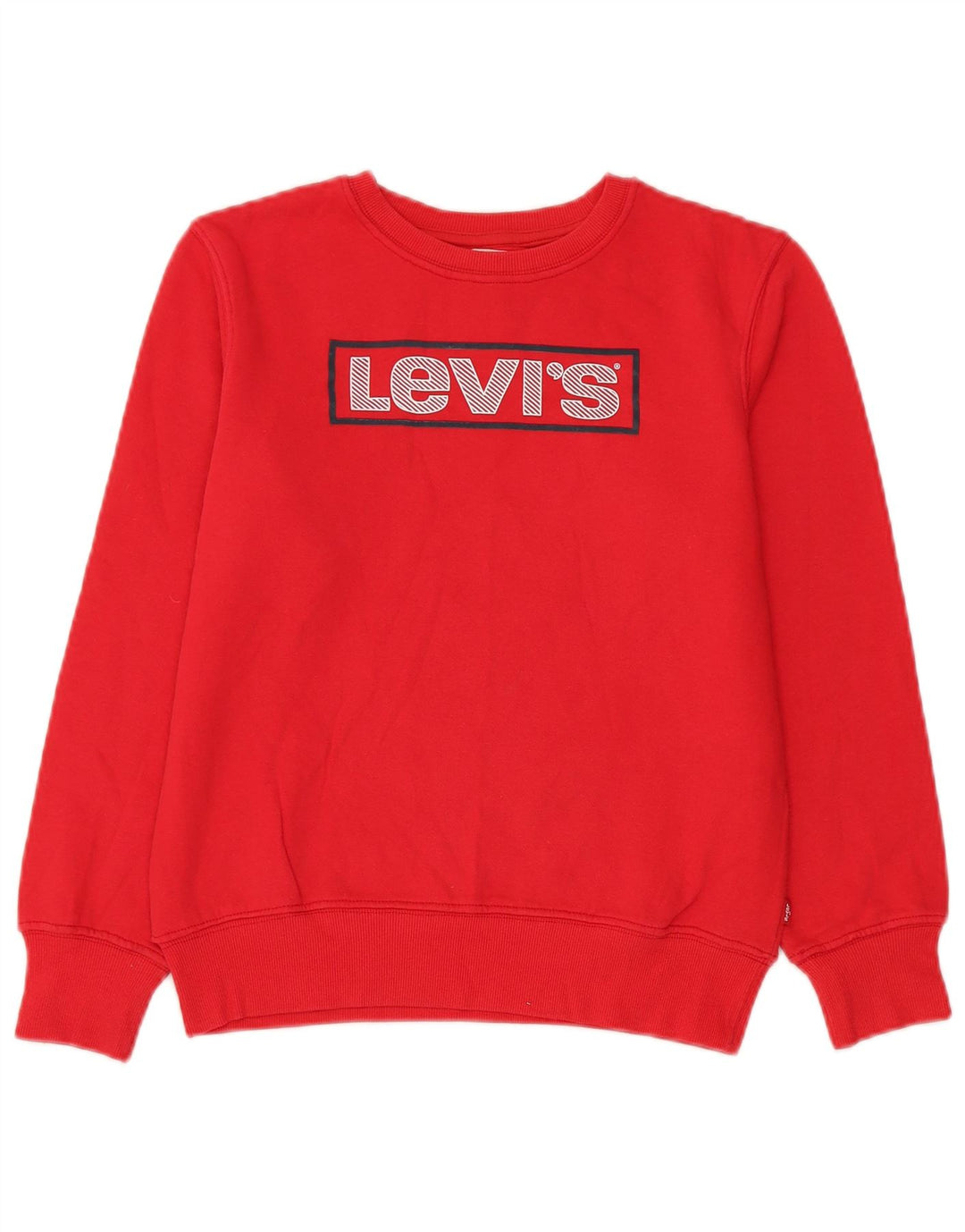 Pulover cu grafică Levi's pentru băieți, 15-16 ani, bumbac roșu