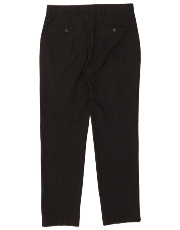 Pantaloni chino subțiri pentru femei Marks & Spencer, croiți, L32 L30 negru