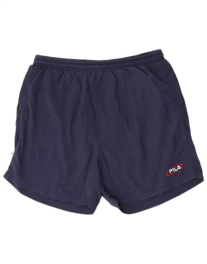 Pantaloni scurți de înot Fila pentru bărbați, medii bleumarin