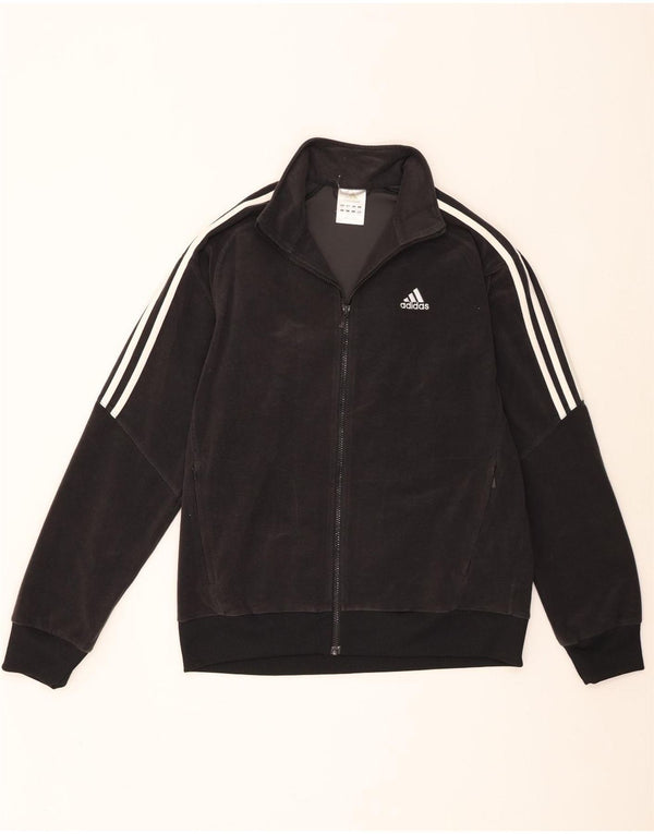 Jachetă fleece pentru bărbați Adidas UK 38 Poliester mediu negru